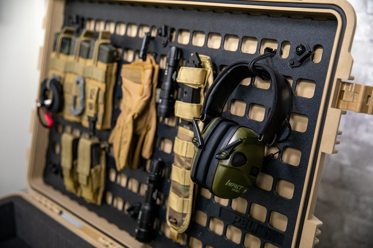 pelican molle panel flashlight headphone strap