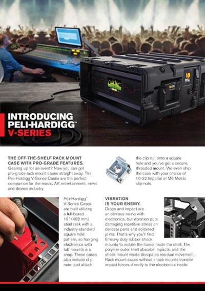 peli v series rack mount brochure