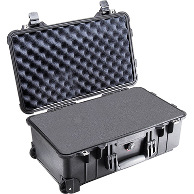 pelican 1510 hard rolling travel carry on case