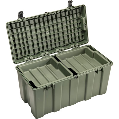 iMTRLK/pelican tl500 green trunk footlocker trays